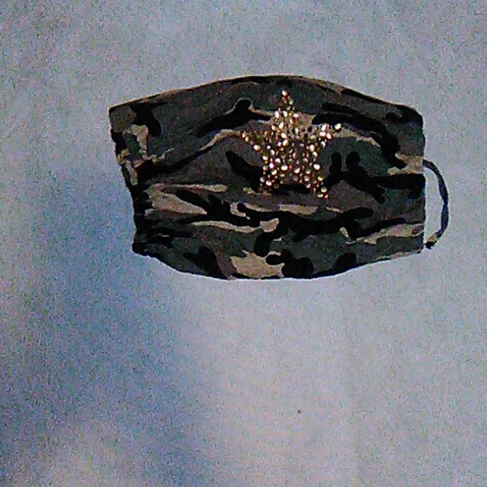 Camo tube top w/ Gold star